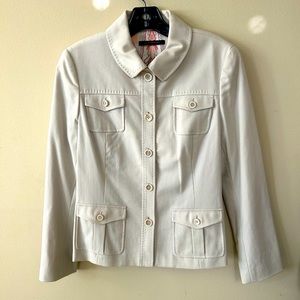 Elie Tahari - Cream Casual Jacket - 10P